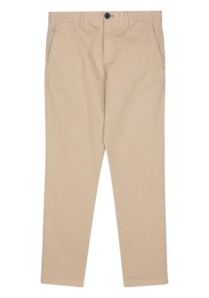 PS Paul Smith logo-embroidered straight-leg trousers - Neutrals