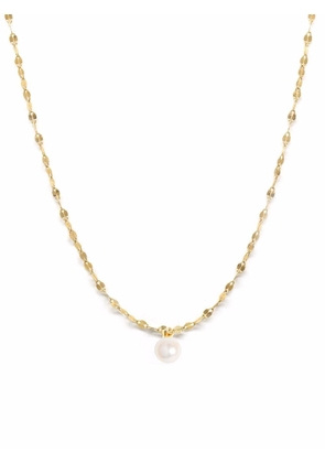 Poppy Finch 14kt yellow gold Petite Shimmer pearl necklace