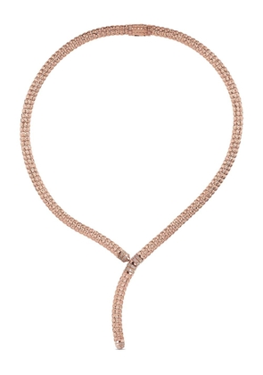 Officina Bernardi 18kt rose gold Enigma Y diamond necklace - Pink