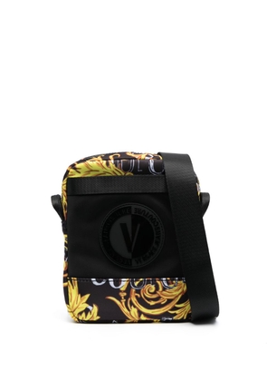 Versace Jeans Couture Barocco-print messenger bag - Black