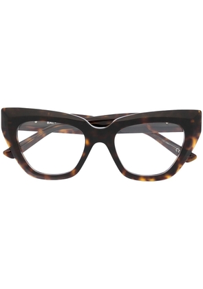 Balenciaga Eyewear tortoiseshell-effect cat-eye glasses - Brown