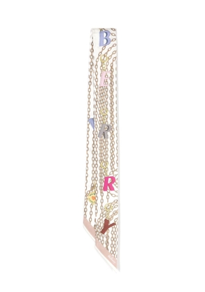 Mulberry Charms and Chains scarf - White