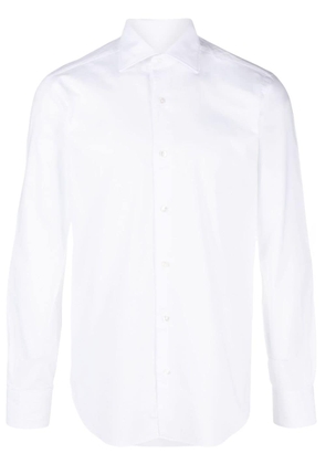 Barba long-sleeve cotton shirt - White