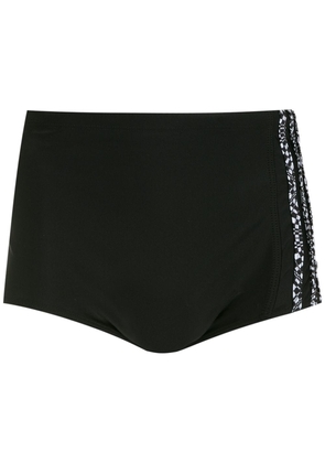Amir Slama side stripe-detail swim shorts - Black