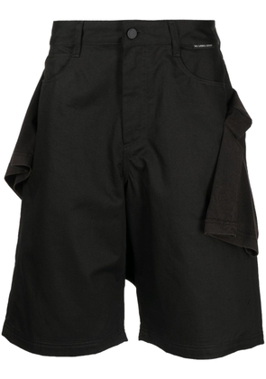 44 LABEL GROUP five-pocket cotton Bermuda shorts - Black