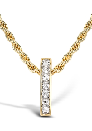 Pragnell 18kt yellow gold diamond bar RockChic pendant