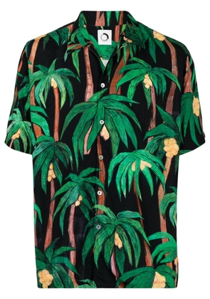 Endless Joy palm tree-print shirt - Black