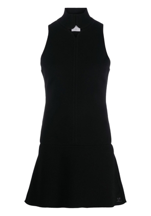 Courrèges cut-out high-neck knitted dress - Black