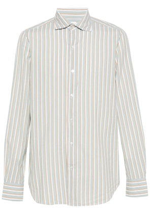 Finamore 1925 Napoli Tokio striped cotton shirt - Green