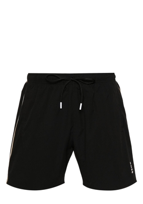 BOSS logo-print swim shorts - Black