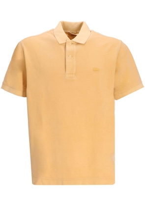 Lacoste logo-embroidered cotton polo shirt - Yellow