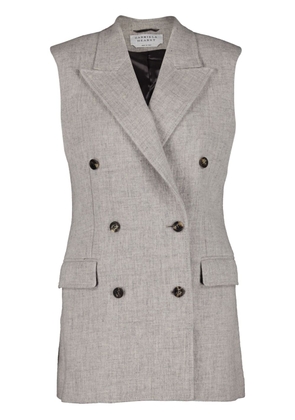Gabriela Hearst Mayte double-breasted waistcoat - Grey
