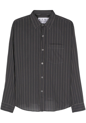 mfpen Executive striped cotton shirt - Grey