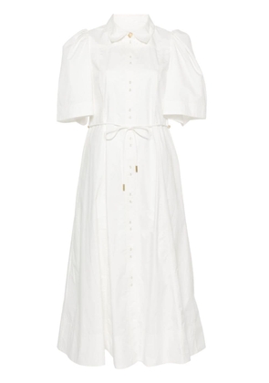 Aje Pivotal Tie midi dress - White