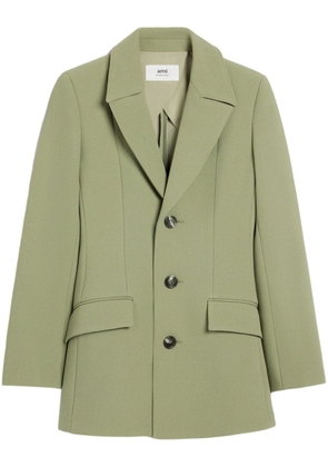 AMI Paris single-breasted wool jacket - Green