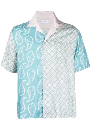 RHUDE bandana-print short-sleeved shirt - Blue