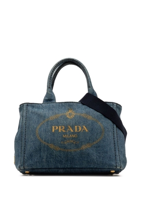 Prada Pre-Owned 2013-2023 Canapa Logo Denim satchel - Blue