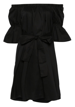 LIU JO off-shoulder poplin dress - Black