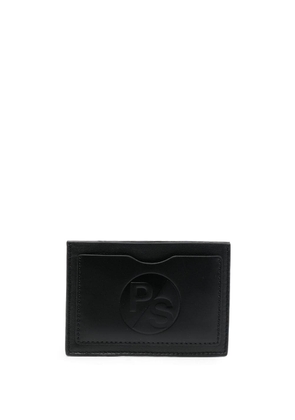 Paul Smith debossed-logo leather cardholder - Black