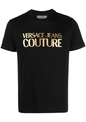 Versace Jeans Couture foil logo-print cotton T-shirt - Black