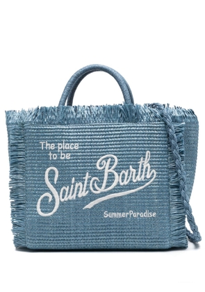 MC2 Saint Barth Colette fringed beach bag - Blue