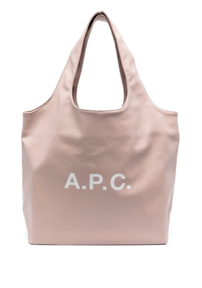 A.P.C. large Ninon tote bag - Pink