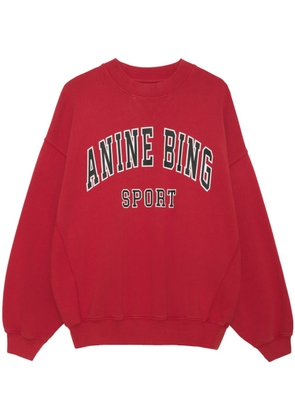 ANINE BING Jaci organic-cotton sweatshirt - Red