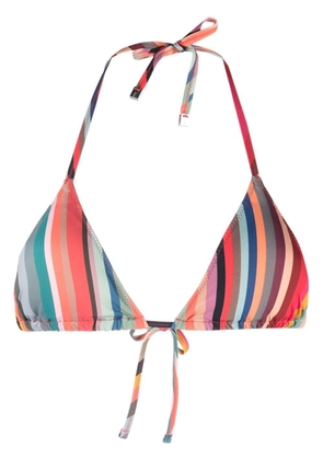 PS Paul Smith striped triangle-cup bikini top - Pink