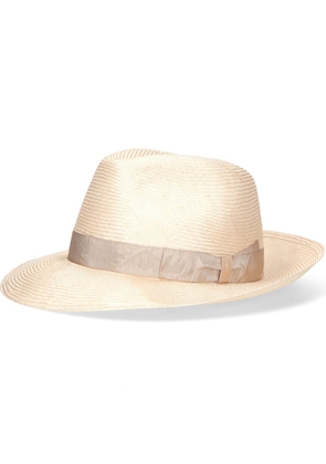 Borsalino Amedeo interwoven sun hat - Neutrals