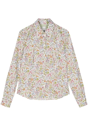 Paul Smith floral-print cotton shirt - White