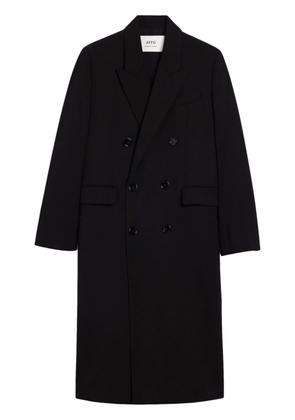 AMI Paris double-breasted wool coat - Black