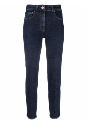 Peserico mid-rise skinny trousers - Blue