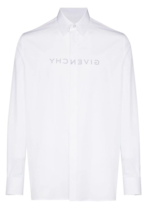 Givenchy logo-print poplin shirt - White