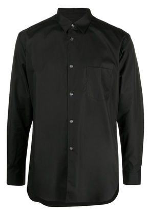 Comme Des Garçons Shirt pointed collar cotton shirt - Black