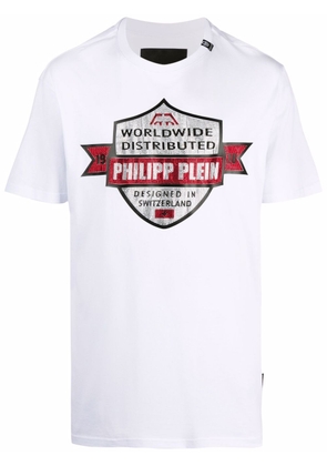 Philipp Plein slogan-print cotton T-shirt - White