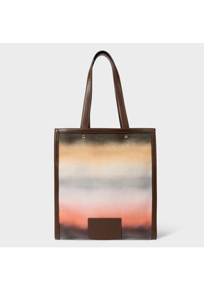 Paul Smith Pink Recycled Polyester 'Airbrush' Tote Bag Multicolour