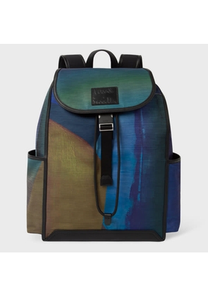 Paul Smith Recycled-Polyester 'Abstract' Backpack Multicolour