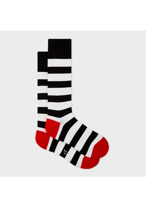 Paul Smith Black Block Stripe Socks