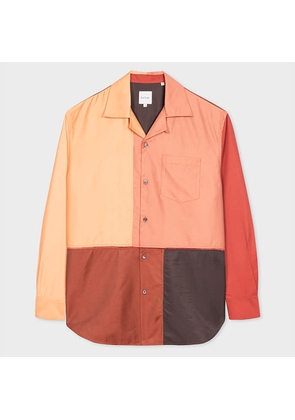Paul Smith Oversized Orange 'Patchwork' Shirt Multicolour