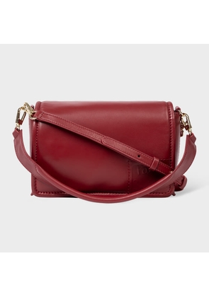 Paul Smith Women's Maroon Padded Leather Shoulder Bag Red