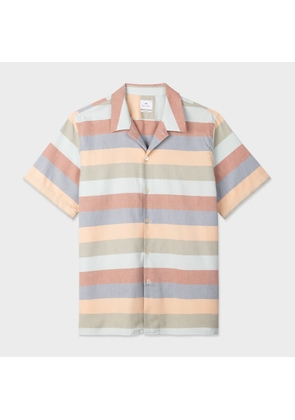 PS Paul Smith Casual-Fit Cotton Stripe Short-Sleeve Shirt Multicolour