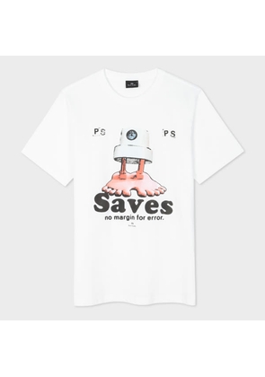 PS Paul Smith White 'Saves' T-Shirt