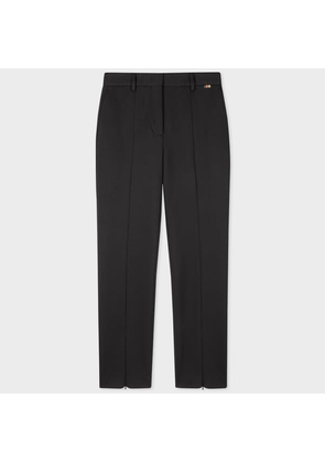 Paul Smith Women's Slim-Fit Black Ponte-Jersey Trousers