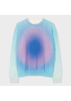 Paul Smith Blue 'Glow Polka' Cotton-Blend Sweater