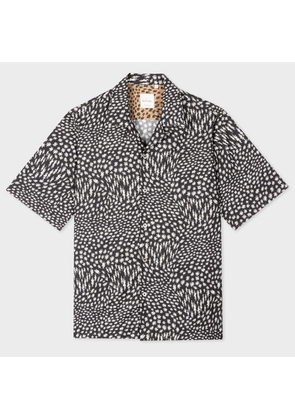 Paul Smith Black 'Digital Daisy' Cotton-Lyocell Shirt
