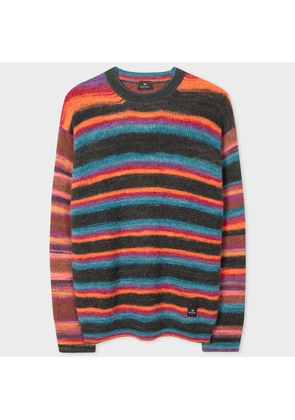 PS Paul Smith Space-Dye Mohair-Blend Sweater Multicolour