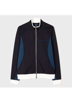 PS Paul Smith Navy Panelled Track Jacket Black