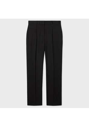 Paul Smith A Suit To Travel In - Black Wool Kick Flare Trousers