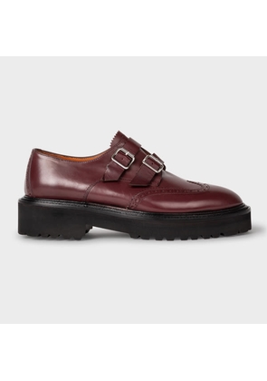 Paul Smith Women's Burgundy Leather 'Raelyn' Brogues Red