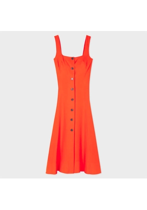 Paul Smith Coral Button-Down Dress Orange
